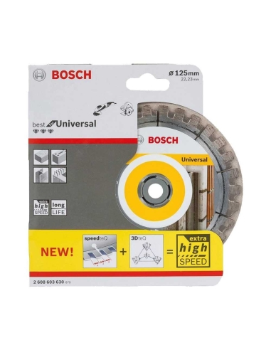 2 DISQUES DIAMANTS 125MM "BEST FOR UNIVERSAL" - BOSCH