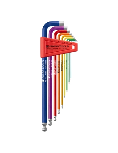 JEU DE CLÉS LONG MÂLES COUDÉES PB 212 - PB SWISS TOOLS